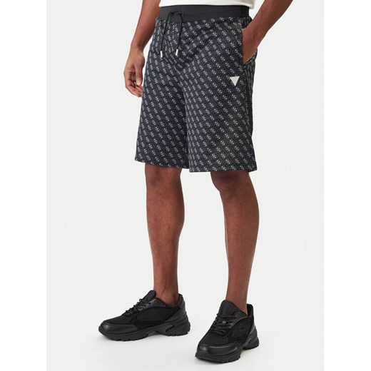 Guess Szorty sportowe Z4YD03 K7122 Czarny Regular Fit ze sklepu MODIVO w kategorii Spodenki męskie - zdjęcie 187976057