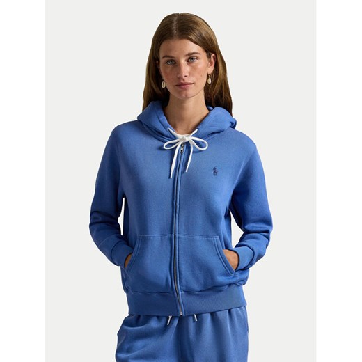 Polo Ralph Lauren Bluza 211971699502 Niebieski Relaxed Fit ze sklepu MODIVO w kategorii Bluzy damskie - zdjęcie 187976156