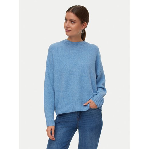Vero Moda Sweter Vmboom 10320463 Błękitny Loose Fit ze sklepu MODIVO w kategorii Swetry damskie - zdjęcie 187976179