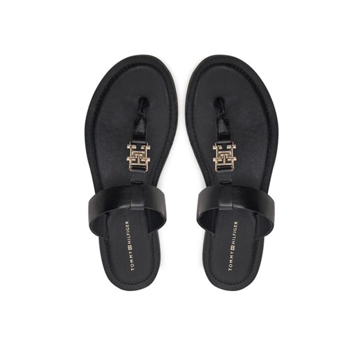 Tommy Hilfiger Japonki Th Elevated Sandal FW0FW07174 Czarny ze sklepu MODIVO w kategorii Klapki damskie - zdjęcie 187976228