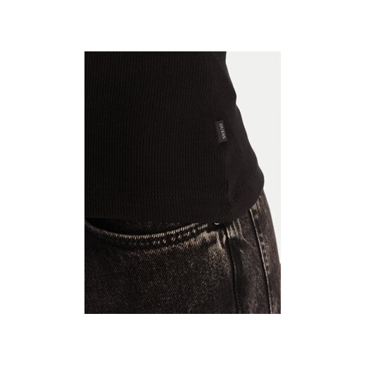 Guess Jeans Top W6RP20 KA0H1 Czarny Slim Fit L MODIVO