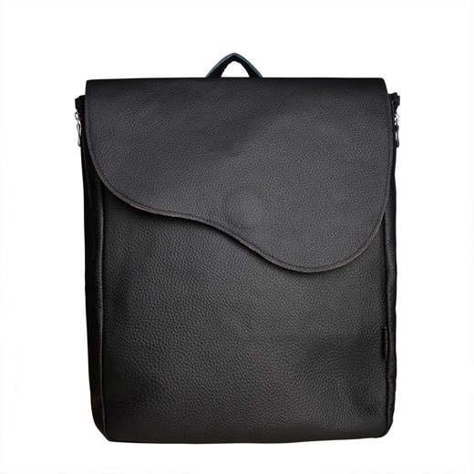 czarny plecak skórzany Kora, duży i pojemny ze sklepu Słoń Torbalski w kategorii Plecaki - zdjęcie 187977167