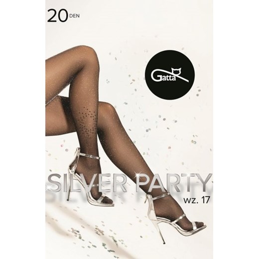 Gatta Silver Party wz.17 Lurex rajstopy damskie ze sklepu intimiti.pl w kategorii Rajstopy - zdjęcie 187977878