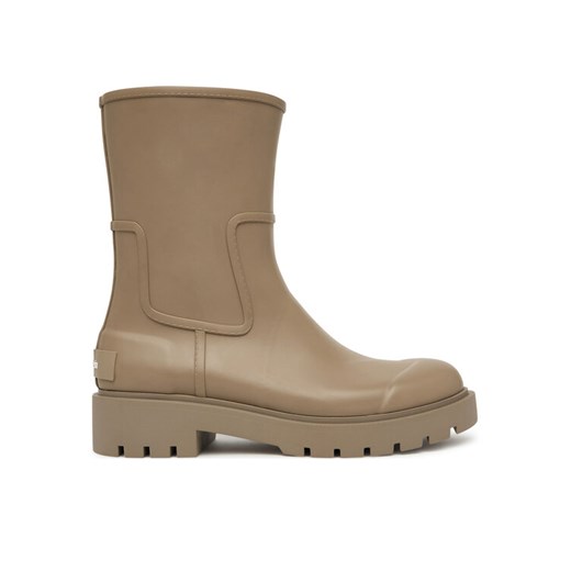 Kalosze Calvin Klein Jeans Mid Rainboot Rubber YW0YW02004 Brązowy ze sklepu eobuwie.pl w kategorii Kalosze damskie - zdjęcie 187978486