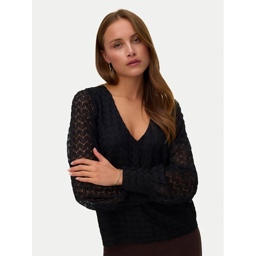 Vero Moda Bluzka Vmbecca 10336137 Czarny Regular Fit ze sklepu MODIVO w kategorii Bluzki damskie - zdjęcie 187978886