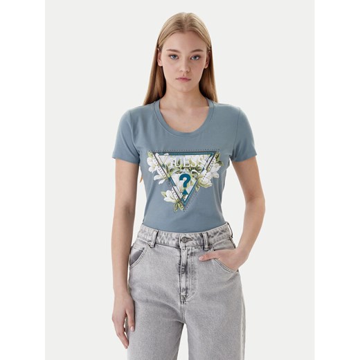 Guess T-Shirt W6RI35 J1314 Slim Fit ze sklepu MODIVO w kategorii Bluzki damskie - zdjęcie 187978897