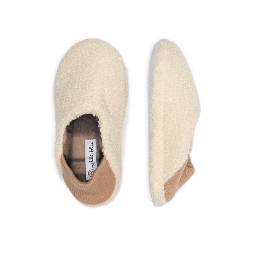 Nelli Blu Kapcie 19222B Écru ze sklepu MODIVO w kategorii Kapcie dziecięce - zdjęcie 187978929