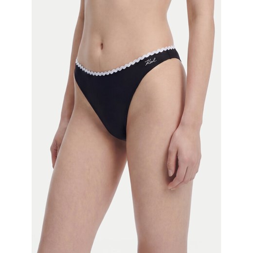 KARL LAGERFELD Dół od bikini B1W46020 Czarny ze sklepu MODIVO w kategorii Stroje kąpielowe - zdjęcie 187978955