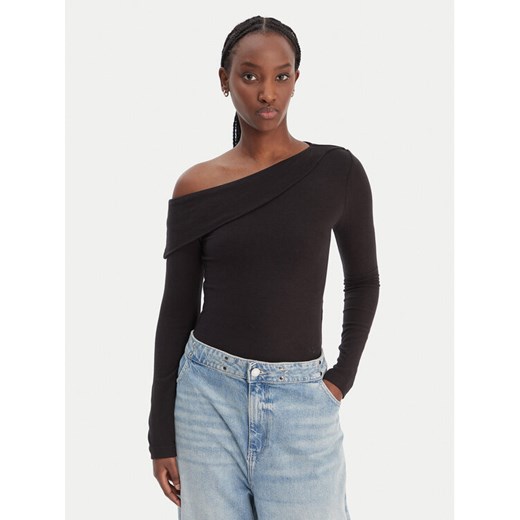 Guess Top W6RP15 KD012 Czarny Slim Fit ze sklepu MODIVO w kategorii Bluzki damskie - zdjęcie 187978959