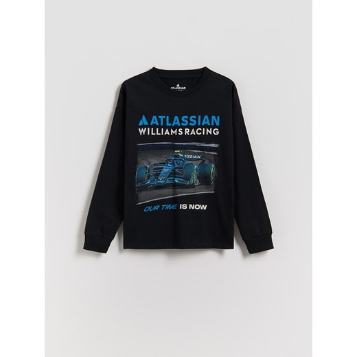 Reserved - Longsleeve Team Williams Racing F1 - czarny ze sklepu Reserved w kategorii T-shirty chłopięce - zdjęcie 187979955