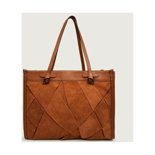 GIANNI CHIARINI Shopperka MARCELLA | zamsz ze sklepu Gomez Fashion Store w kategorii Torby Shopper bag - zdjęcie 187980177