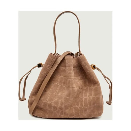 Elisabetta Franchi Worek | zamsz ze sklepu Gomez Fashion Store w kategorii Torebki worki - zdjęcie 187980225