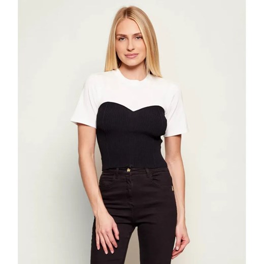 Patrizia Pepe Bluzka | Cropped Fit ze sklepu Gomez Fashion Store w kategorii Bluzki damskie - zdjęcie 187980376