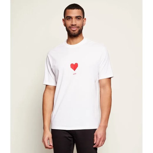 HUGO T-shirt Dalentin | Regular Fit ze sklepu Gomez Fashion Store w kategorii T-shirty męskie - zdjęcie 187980389