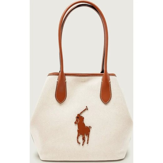 POLO RALPH LAUREN Shopperka | z dodatkiem skóry ze sklepu Gomez Fashion Store w kategorii Torby Shopper bag - zdjęcie 187981569