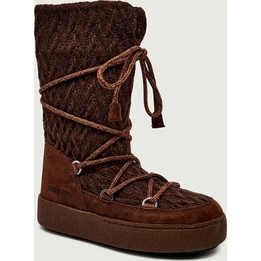 Moon Boot Śniegowce LTRACK Moon Boot x Guest In Residence | zamsz ze sklepu Gomez Fashion Store w kategorii Śniegowce damskie - zdjęcie 187981577