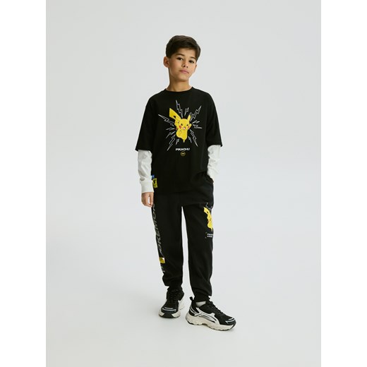 Reserved - Longsleeve Pokémon - czarny ze sklepu Reserved w kategorii Bluzy chłopięce - zdjęcie 187982318