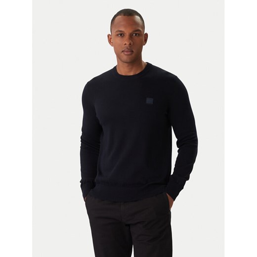 BOSS Sweter Kanovano_S 50527583 Granatowy Regular Fit ze sklepu MODIVO w kategorii Swetry męskie - zdjęcie 187982665