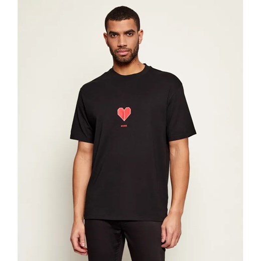 HUGO T-shirt Dalentin | Regular Fit ze sklepu Gomez Fashion Store w kategorii T-shirty męskie - zdjęcie 187984009