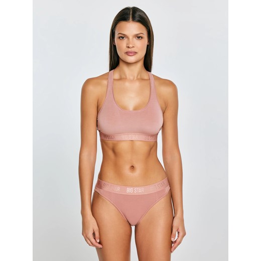 Biustonosz damski różowy Catherine 600 ze sklepu Big Star w kategorii Biustonosze - zdjęcie 187984185