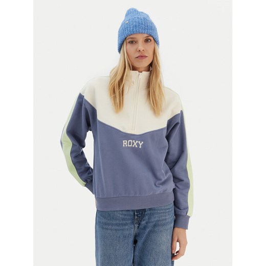 Roxy Bluza ERJFT04860 Niebieski Relaxed Fit ze sklepu MODIVO w kategorii Bluzy damskie - zdjęcie 187984787