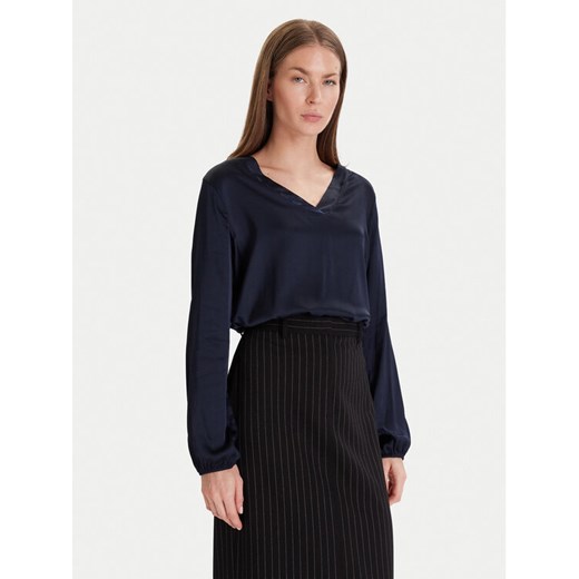 Maryley Bluzka 25IB824/18BL Granatowy Regular Fit ze sklepu MODIVO w kategorii Bluzki damskie - zdjęcie 187986368