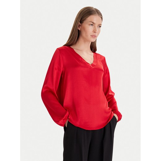 Maryley Bluzka 25IB824/18MA Czerwony Regular Fit ze sklepu MODIVO w kategorii Bluzki damskie - zdjęcie 187986376