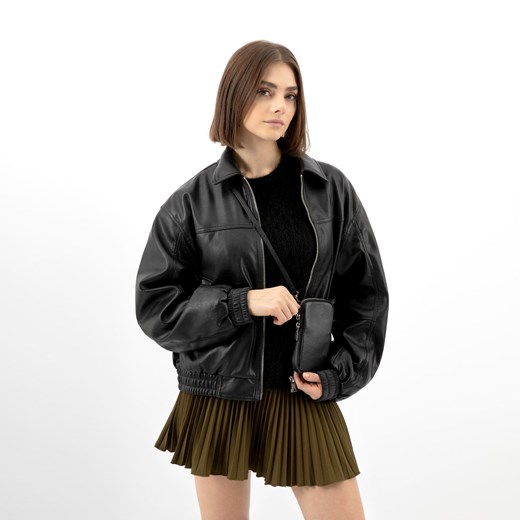 Wojas Czarna Torebka Skórzana Na Telefon ze sklepu Wojas w kategorii Etui - zdjęcie 187986506