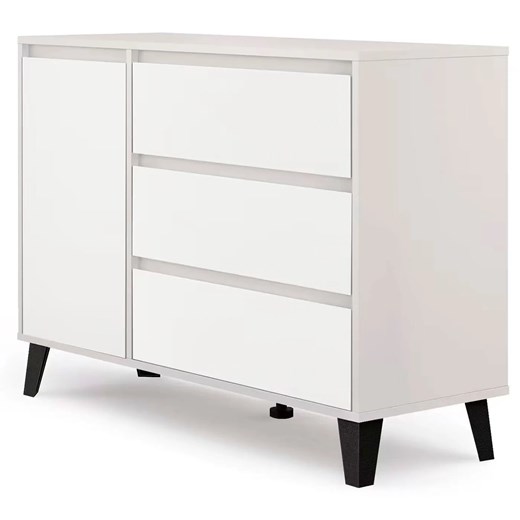 Komoda w stylu skandynawskim kaszmir + biały T1-F83 ze sklepu Edinos.pl w kategorii Komody - zdjęcie 187987786