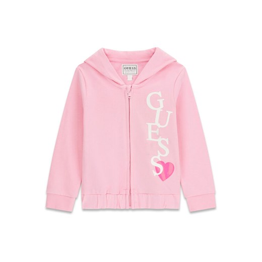 Guess Bluza K6RQ01 KA6R4 Różowy Regular Fit ze sklepu MODIVO w kategorii Bluzy dziewczęce - zdjęcie 187989148