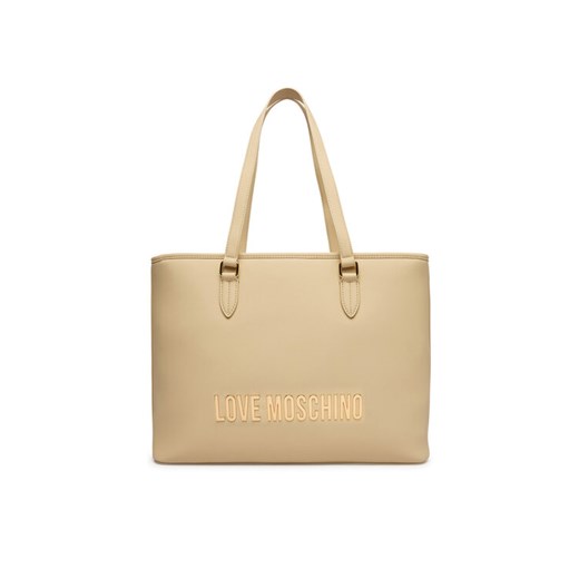 LOVE MOSCHINO Torebka JC4190PP1OKD0129 Beżowy ze sklepu MODIVO w kategorii Torby Shopper bag - zdjęcie 187989206