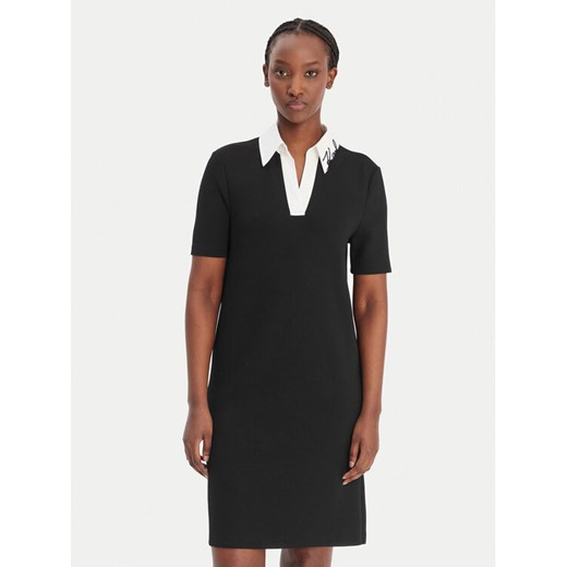 KARL LAGERFELD Sukienka codzienna B1W13029 Czarny Regular Fit ze sklepu MODIVO w kategorii Sukienki - zdjęcie 187989299