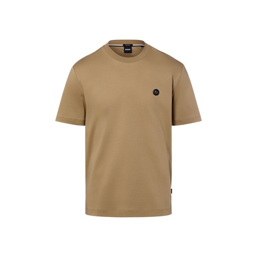 BOSS Koszulka męska - C-Taut Mężczyźni Bawełna melanżowy jednolity ze sklepu vangraaf w kategorii T-shirty męskie - zdjęcie 187990865