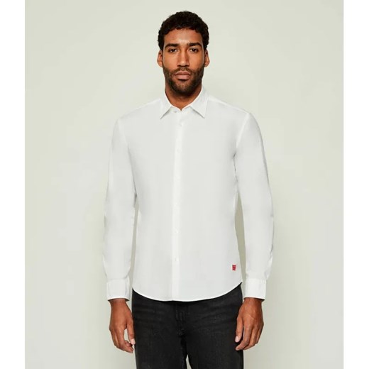 HUGO Koszula Ermo | Slim Fit | stretch ze sklepu Gomez Fashion Store w kategorii Koszule męskie - zdjęcie 187991058