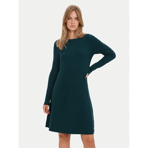 Vero Moda Sukienka dzianinowa Nancy 10254807 Zielony Regular Fit ze sklepu MODIVO w kategorii Sukienki - zdjęcie 187992539