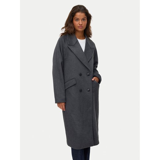 Vero Moda Płaszcz wełniany Harper 10320446 Szary Regular Fit ze sklepu MODIVO w kategorii Płaszcze damskie - zdjęcie 187992608