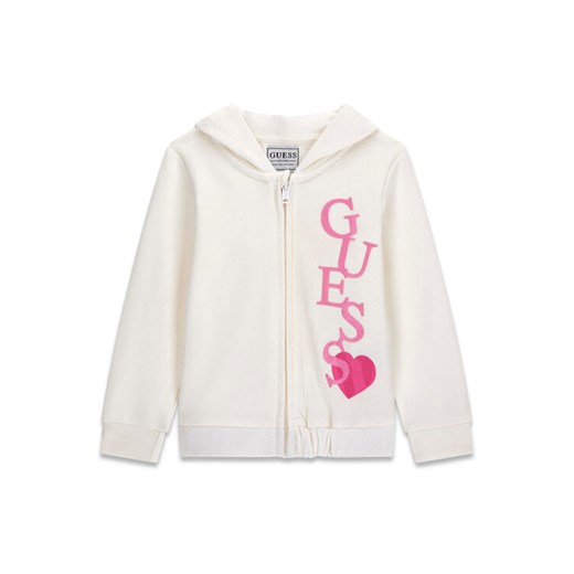 Guess Bluza K6RQ01 KA6R4 Biały Regular Fit ze sklepu MODIVO w kategorii Bluzy dziewczęce - zdjęcie 187992626