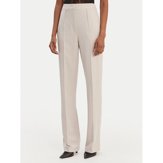 Patrizia Pepe Spodnie materiałowe 8P0800/A498-S748 Szary Regular Fit ze sklepu MODIVO w kategorii Spodnie damskie - zdjęcie 187993876