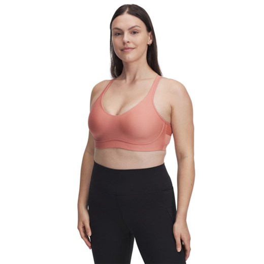 Biustonosz treningowy Under Armour UA Infinity Low 2.0 Bra - różowy ze sklepu Sportstylestory.com w kategorii Biustonosze - zdjęcie 187994497