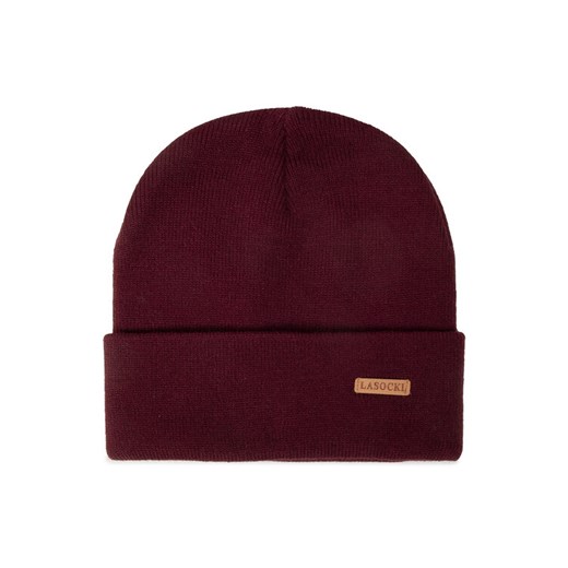 Czapka Lasocki 2M3-005-AW22 Bordowy ze sklepu eobuwie.pl w kategorii Czapki zimowe męskie - zdjęcie 187995396