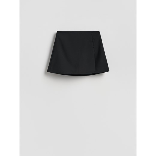 Reserved - Spódnico-szorty z dodatkiem wiskozy - czarny Reserved M Reserved