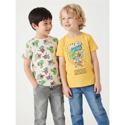 Sinsay - Koszulki 2 pack Marvel - wielobarwny ze sklepu Sinsay w kategorii T-shirty chłopięce - zdjęcie 187996776