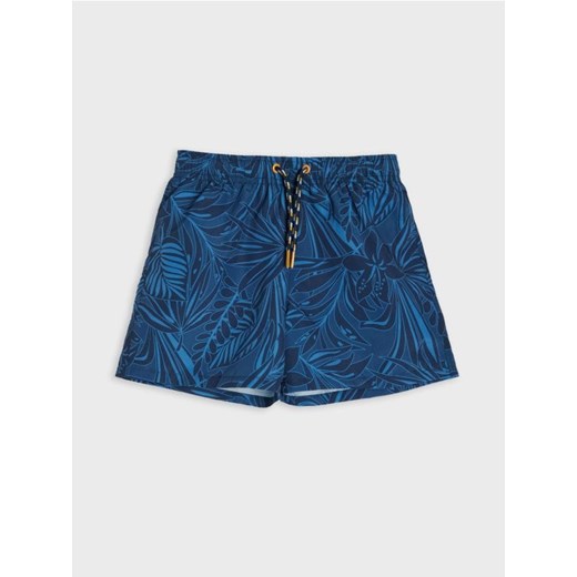 Sinsay - Szorty kąpielowe z motywem roślinnym - granatowy ze sklepu Sinsay w kategorii Kąpielówki chłopięce - zdjęcie 187996808