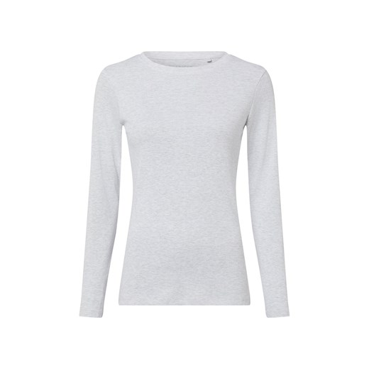 brookshire Damska koszulka z długim rękawem Kobiety Bawełna jasny szary marmurkowy ze sklepu vangraaf w kategorii Bluzki damskie - zdjęcie 187997237