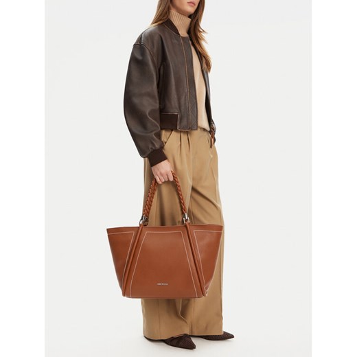Torebka Gino Rossi CEO-LAUREN-XL8211 Brązowy ze sklepu eobuwie.pl w kategorii Torby Shopper bag - zdjęcie 187997417