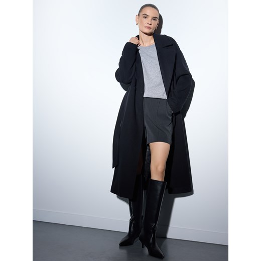 Mohito - Szare szorty z domieszką wełny - szary ze sklepu Mohito w kategorii Szorty - zdjęcie 187999387