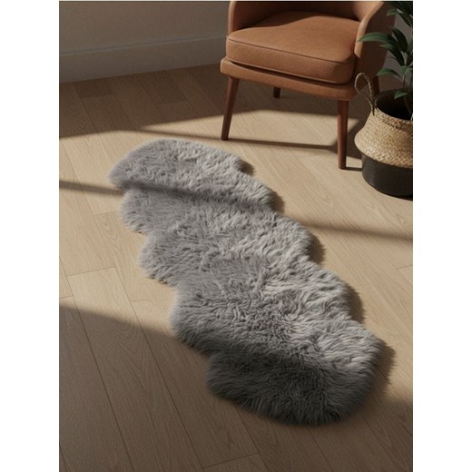 Sinsay - Dywan ze sztucznego futra - szary ze sklepu Sinsay w kategorii Dywany - zdjęcie 187999809
