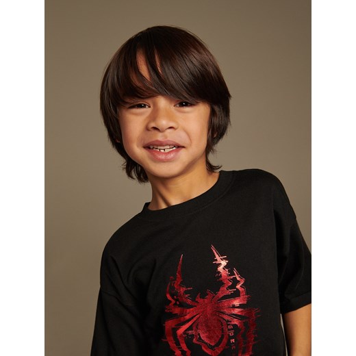 Reserved - T-shirt Spider-Man - czarny ze sklepu Reserved w kategorii T-shirty chłopięce - zdjęcie 188000616