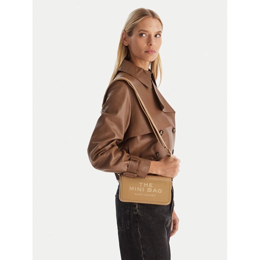 Torebka Marc Jacobs The Leather Mini Bag 2S4SMN080S02 Brązowy ze sklepu eobuwie.pl w kategorii Listonoszki - zdjęcie 188002067