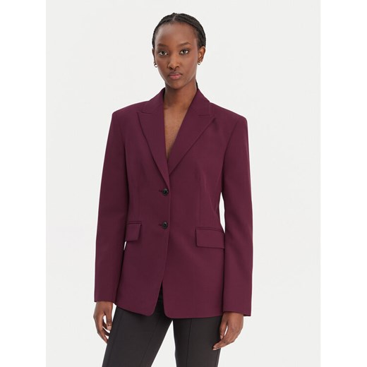 HUGO Marynarka Asmalla-1 50533901 Fioletowy Slim Fit ze sklepu MODIVO w kategorii Marynarki damskie - zdjęcie 188005579